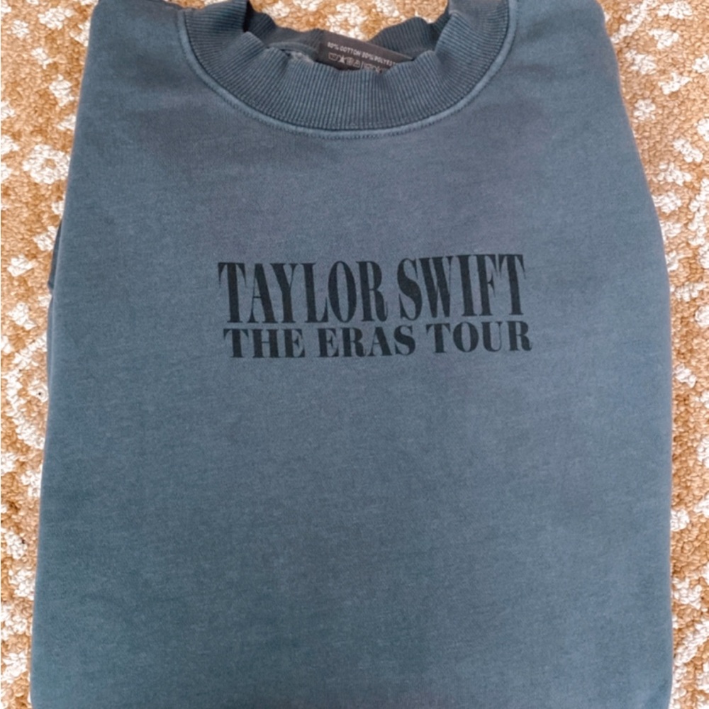 Taylor Swift The Eras Tour Blue Crew Neck